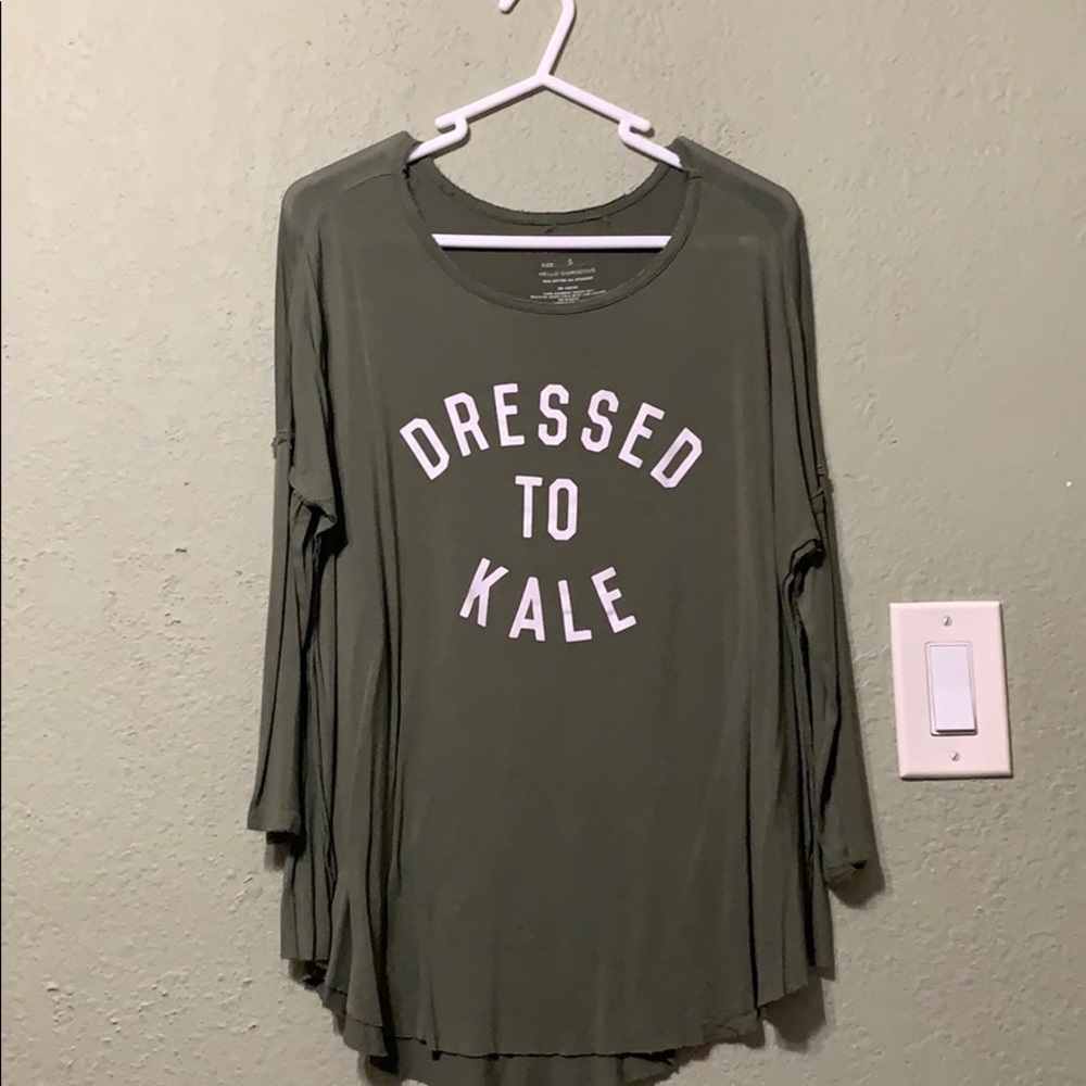 Olive Batwing Dressed to Kale